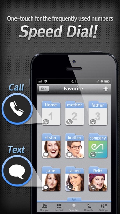 Screenshot #2 for iGroup Contacts+Speed dial Free