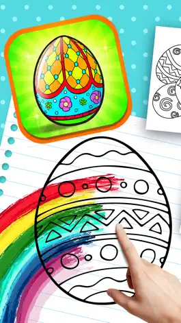 Game screenshot Painting Easter Eggs Coloring Book For Children HD mod apk