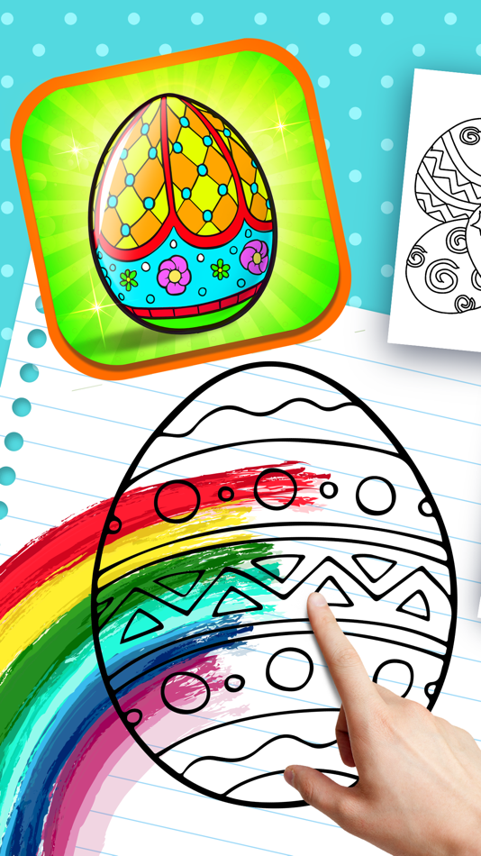 Painting Easter Eggs Coloring Book For Children HD - 1.0 - (iOS)