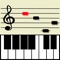 Music notes learn training -for read piano score-