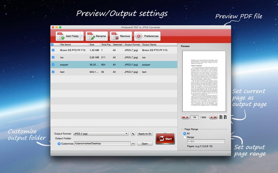 #2. 4Video PDF to JPEG Converter (macOS) 由: 4Videosoft Studio