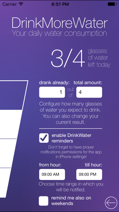 Screenshot #3 pour DrinkWaterApp