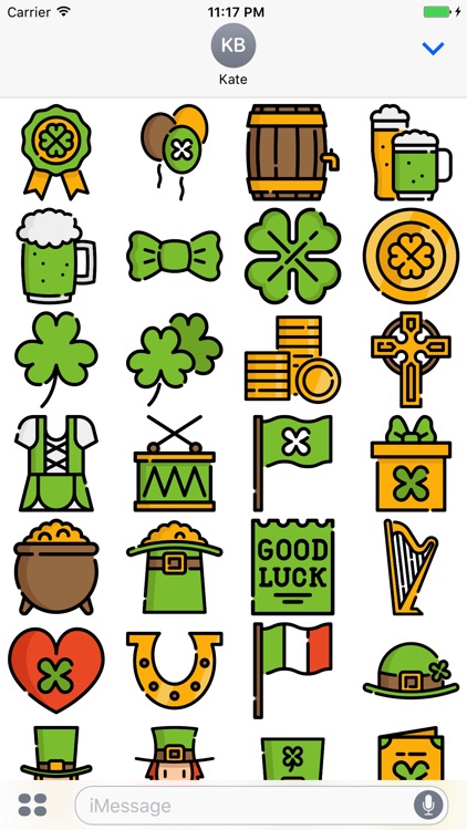 St. Paddy's Day Stickers - Patrick's Emoji