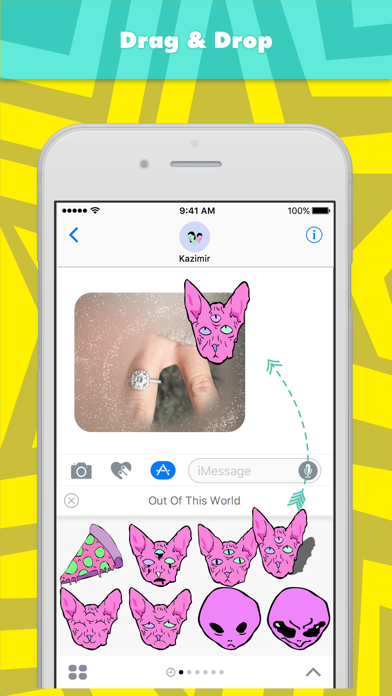 Screenshot #3 pour Out Of This World stickers by Kazimir