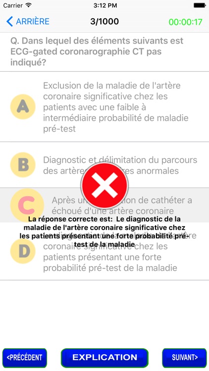 Cardiology Questions in French