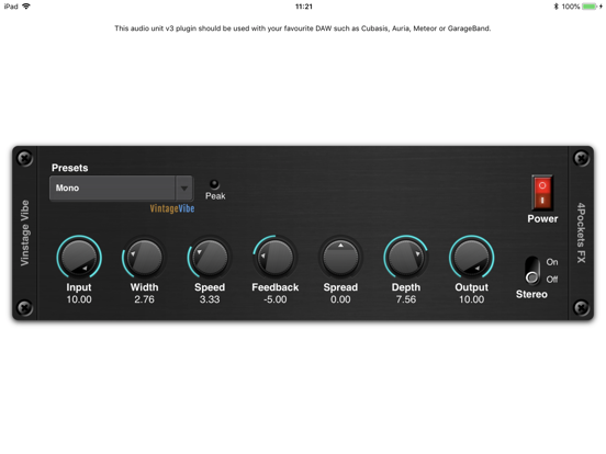 Screenshot #4 pour Vintage Vibe AUv3 Plugin