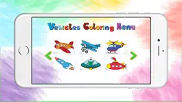 Game screenshot Vehicle Coloring Book For Kids Painting apk