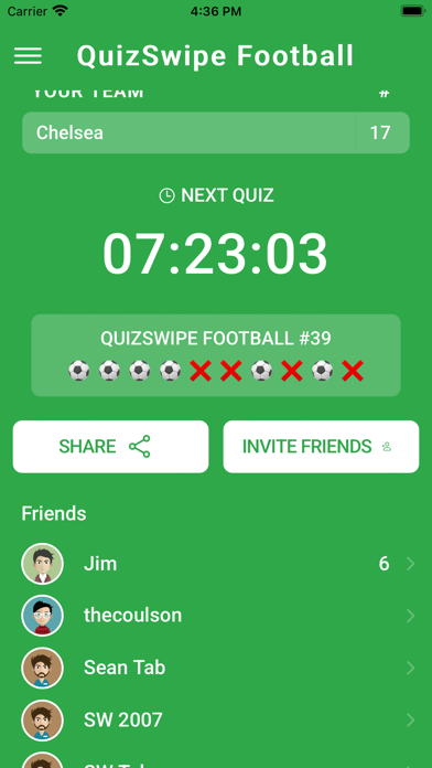 QuizSwipe Screenshot