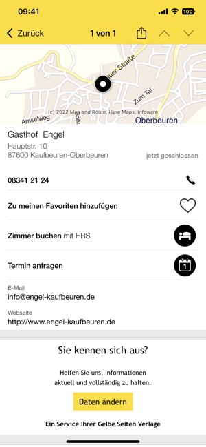 Gelbe Seiten - Branchenbuch on the App Store