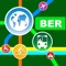 Icon Berlin City Maps - Discover BER with MRT,Bus,Guide