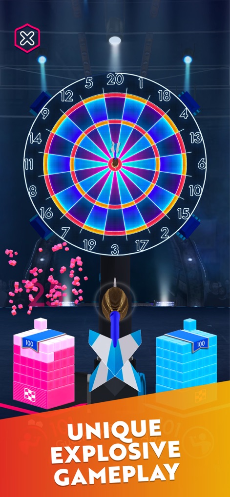 Darts of Fury: PvP Multiplayer - Experience the satisfaction of a perfect throw with the visual emphasis on hitting a triple segment and dynamic explosion effects.