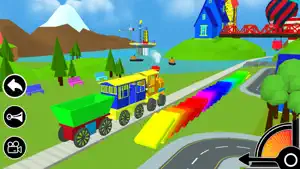 3D Toy Train - Free Kids Train Game screenshot #2 for iPhone