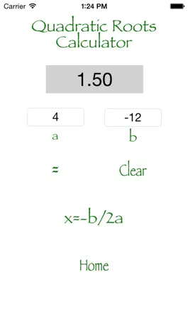 Game screenshot Quadratic Roots Calculator hack