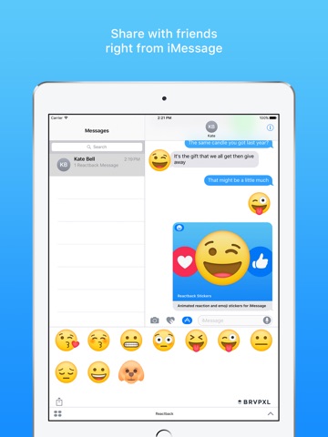 Reactback Stickers screenshot 4