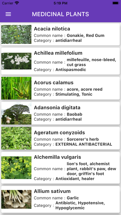 Medicinal plants: herbs, bark Screenshot