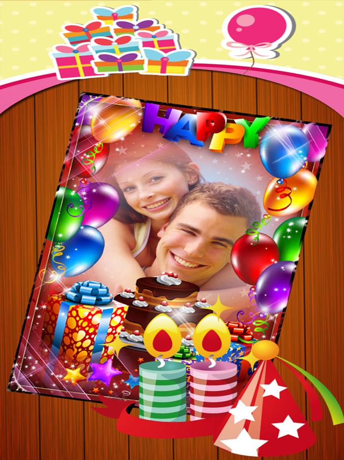 Happy Birthday Photo Frame and Greeting Card.s Maker