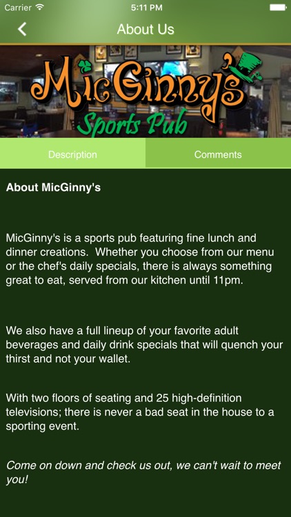 MicGinny's Restaurant & Sports Pub