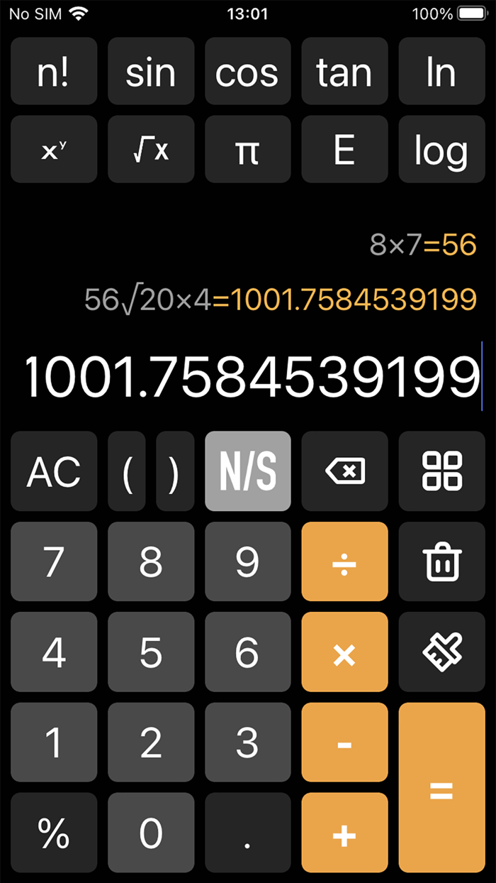 Calculator for Pad