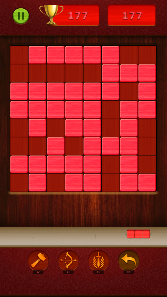 #5. Red Wood Block Tetris Puzzle (iOS) By: Mohammad Ehsan Khaled