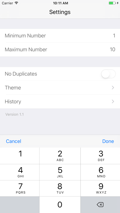 Screenshot #2 pour Rando Number - Random Number Generator
