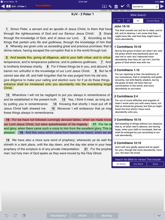 Screenshot #5 pour Touch Bible: KJV