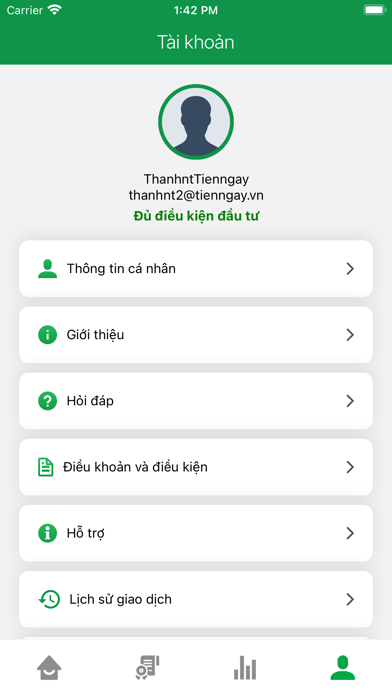 Đầu tư Tiện Ngay Screenshot
