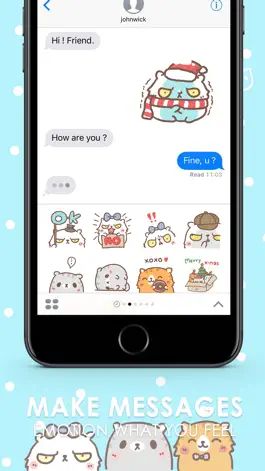 Game screenshot มูดดี้ เดอะ แคท สติกเกอร์ สำหรับ iMessage ฟรี apk