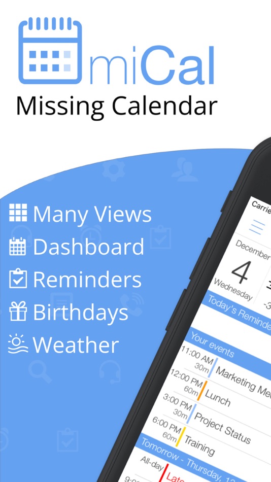 #1. miCal - The missing Calendar (iOS) 由: entwicklungsschmiede UG & Co KG