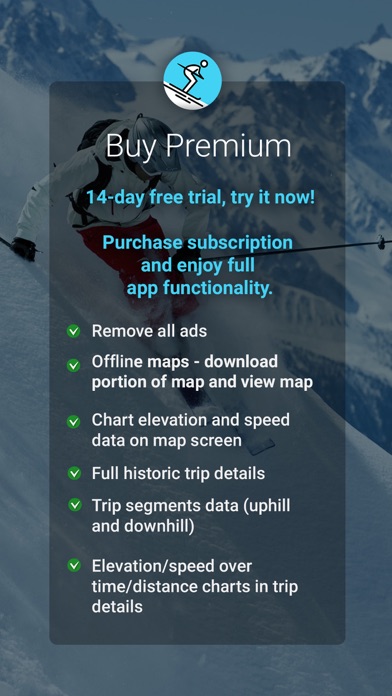 SkiPal - Accurate Ski Tracks Screenshot
