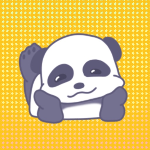 Panda Boo Cartoon Stickers for Text Messages icon