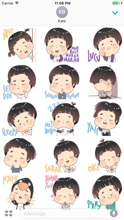 Little Baby Expression Stickers