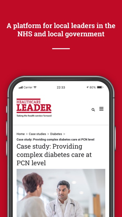 Healthcare Leader Screenshot