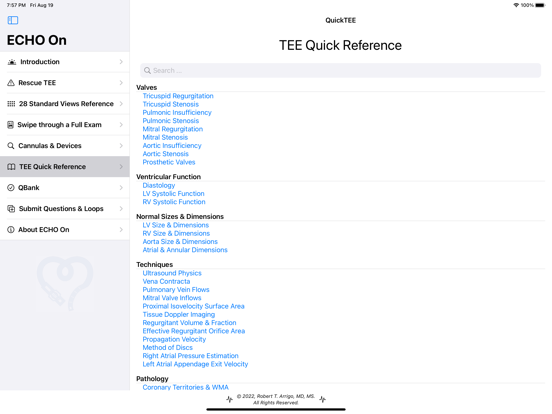 ECHO On iPad screenshot 3 - Medical app