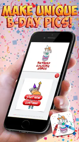 Game screenshot Birthday Coloring Games apk