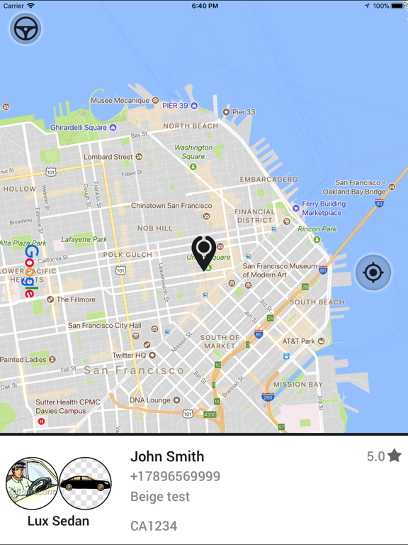 WOW Driver iPad screenshot 1 - Travel app