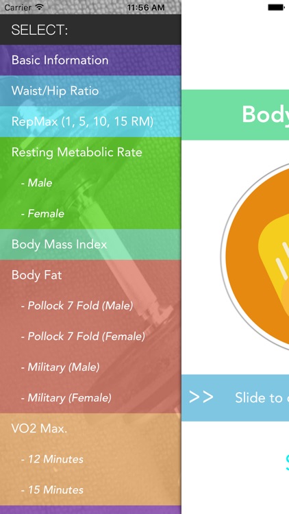 Body Calc for iPhone