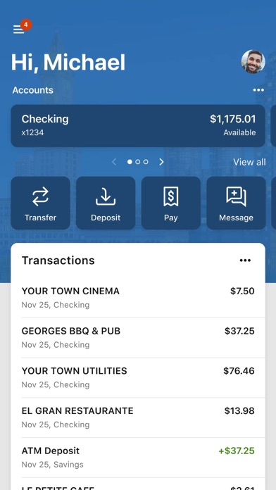 Mass Bay Credit Union Screenshot