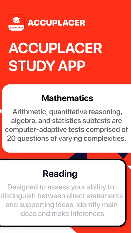 #1. Accuplacer Study Exam App (iOS) Podle: MastrAPI