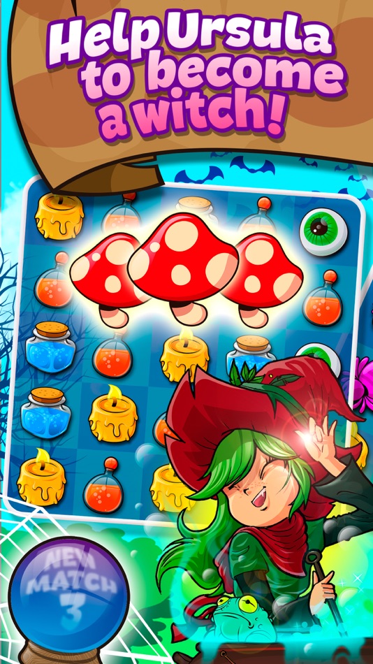 #1. Apprentice Witch Match 3 (iOS) 由: One Up Games Studio