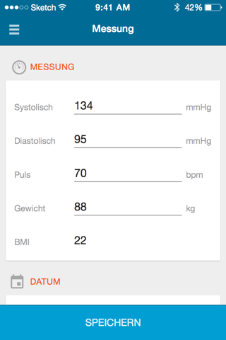 Blutdruck Hypertension eDiary screenshot 2