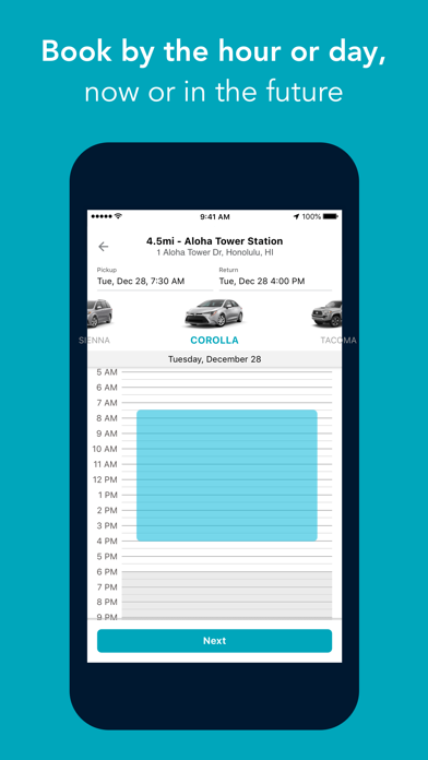 Hui Car Share - Car Rentals Screenshot