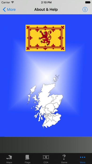 Scotland Council Maps and Capitals iPhone screenshot