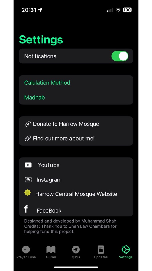 #4. Official Harrow Central Mosque (iOS) 由: Muhammad Shah