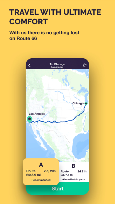 Route 66 Navigation Screenshot