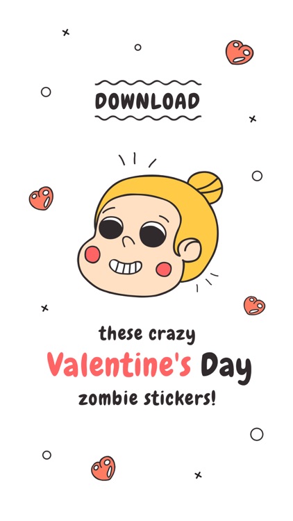 Zombie Valentine's Day Stickers