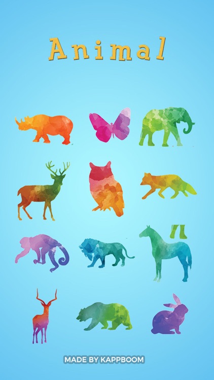 Colorful Animal Stickers by Kappboom