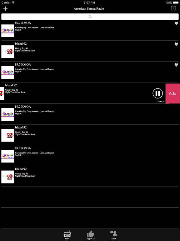 American Samoa Radio iPad screenshot 4 - Entertainment app