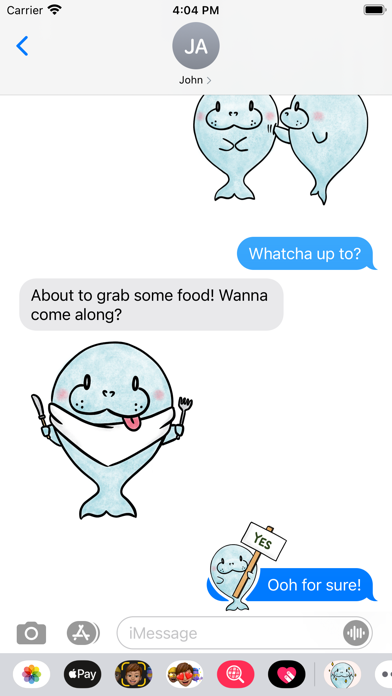 Cute Dugong Stickers Screenshot