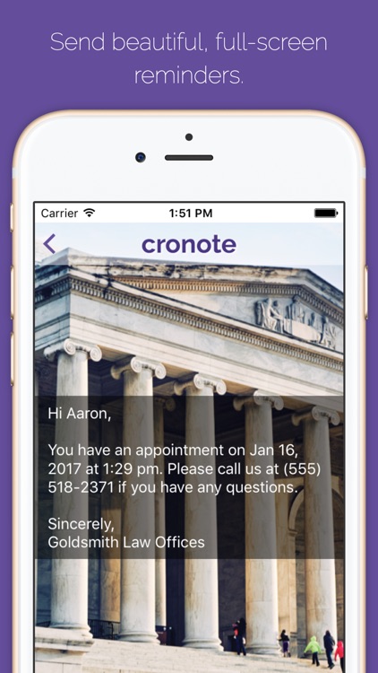 Cronote Reminders