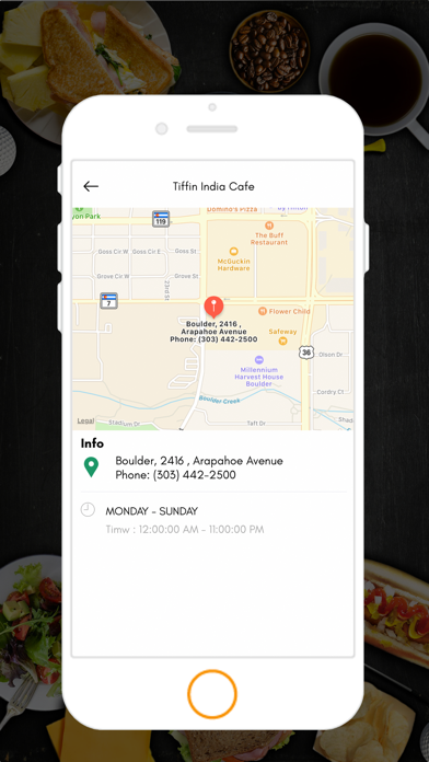 Tiffin's India Cafe Screenshot